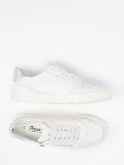 Sioux – Low-Top Sneaker aus Kalbleder Offwhite