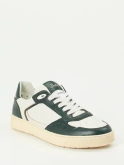 Sioux – Low-Top Sneaker aus Kalbleder weiß