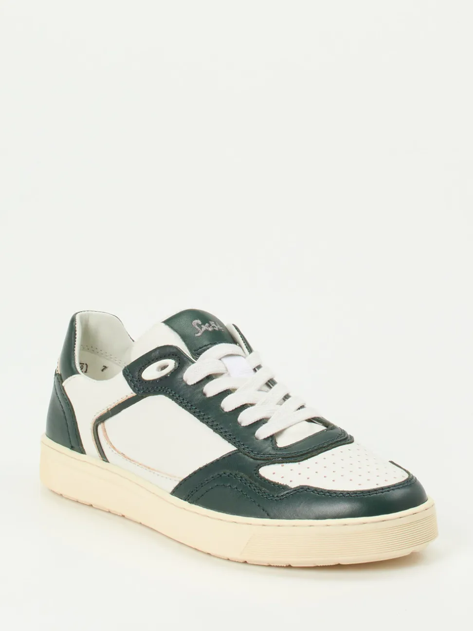 Sioux – Low-Top Sneaker aus Kalbleder weiß