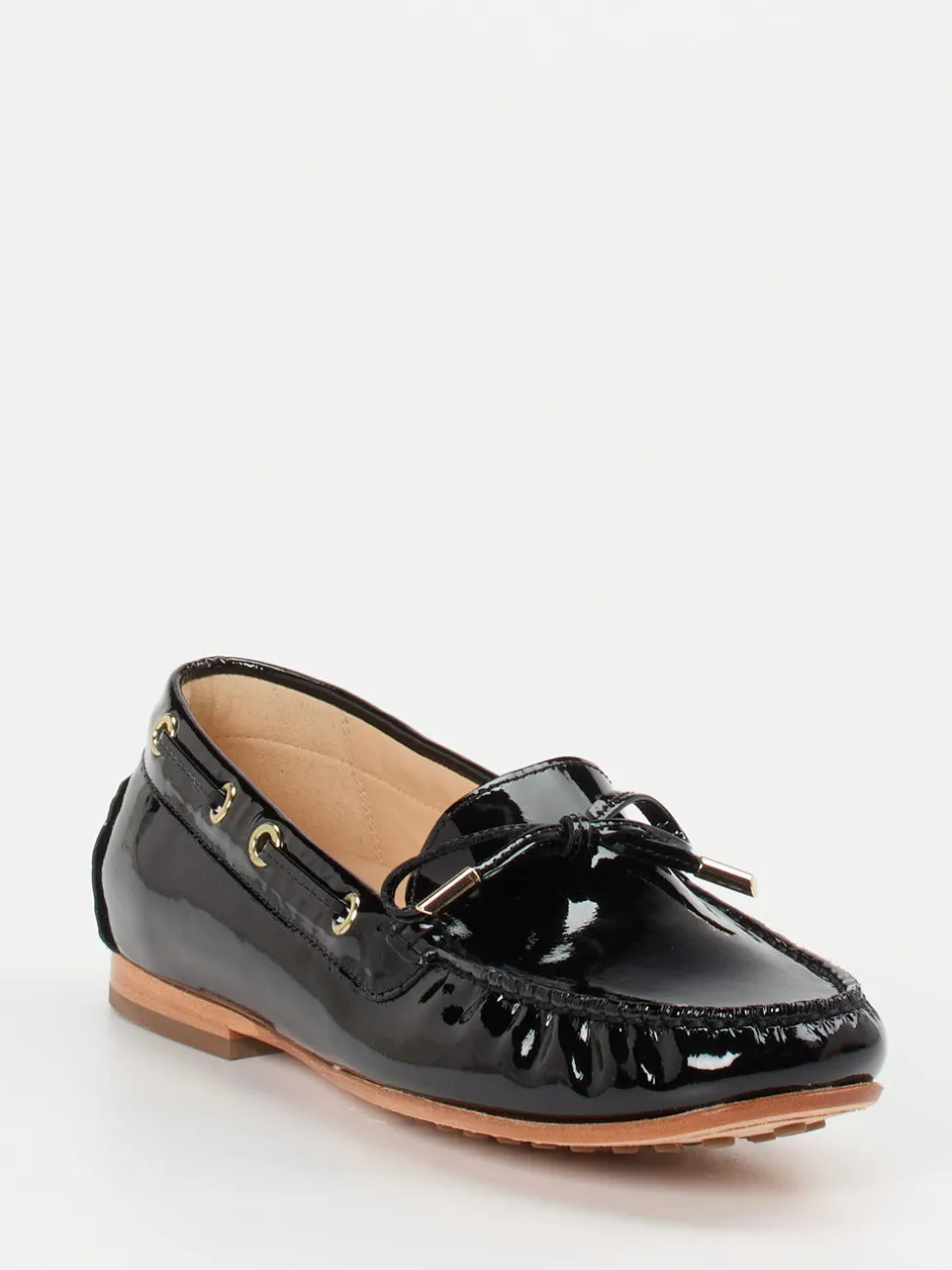 Sioux – Mokassin aus Lackleder Schwarz
