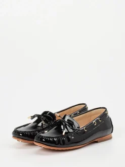 Sioux – Mokassin aus Lackleder Schwarz