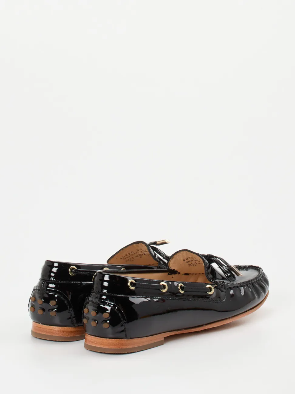 Sioux – Mokassin aus Lackleder Schwarz