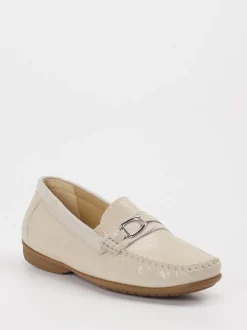 Sioux – Mokassin aus Leder in Cremebeige