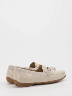 Sioux – Mokassin aus Leder in Cremebeige
