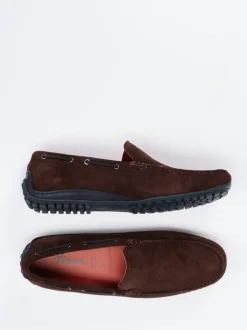 Sioux – Mokassin aus Veloursleder dunkelbraun