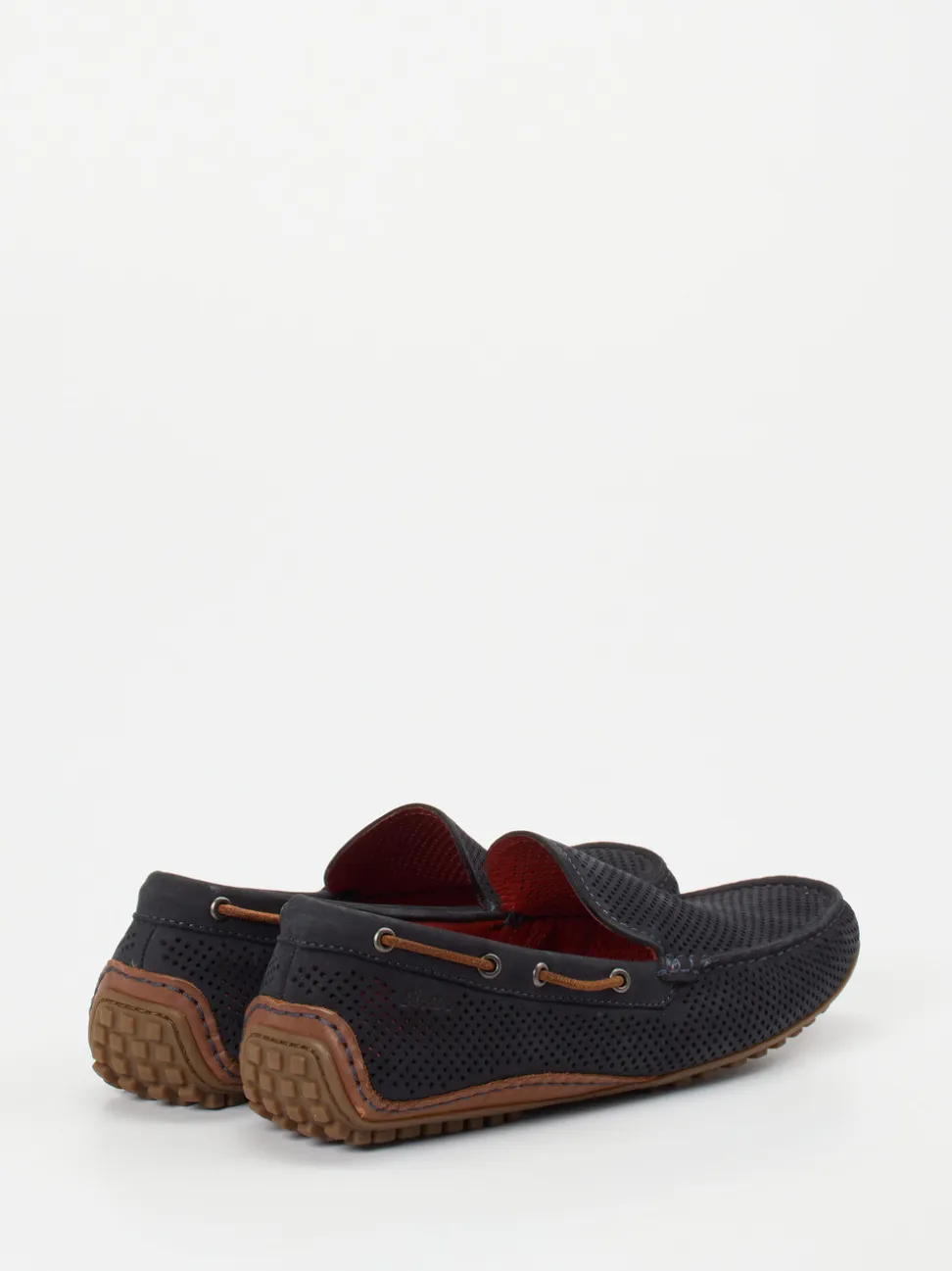 Sioux – Mokassin aus Veloursleder Dunkelblau