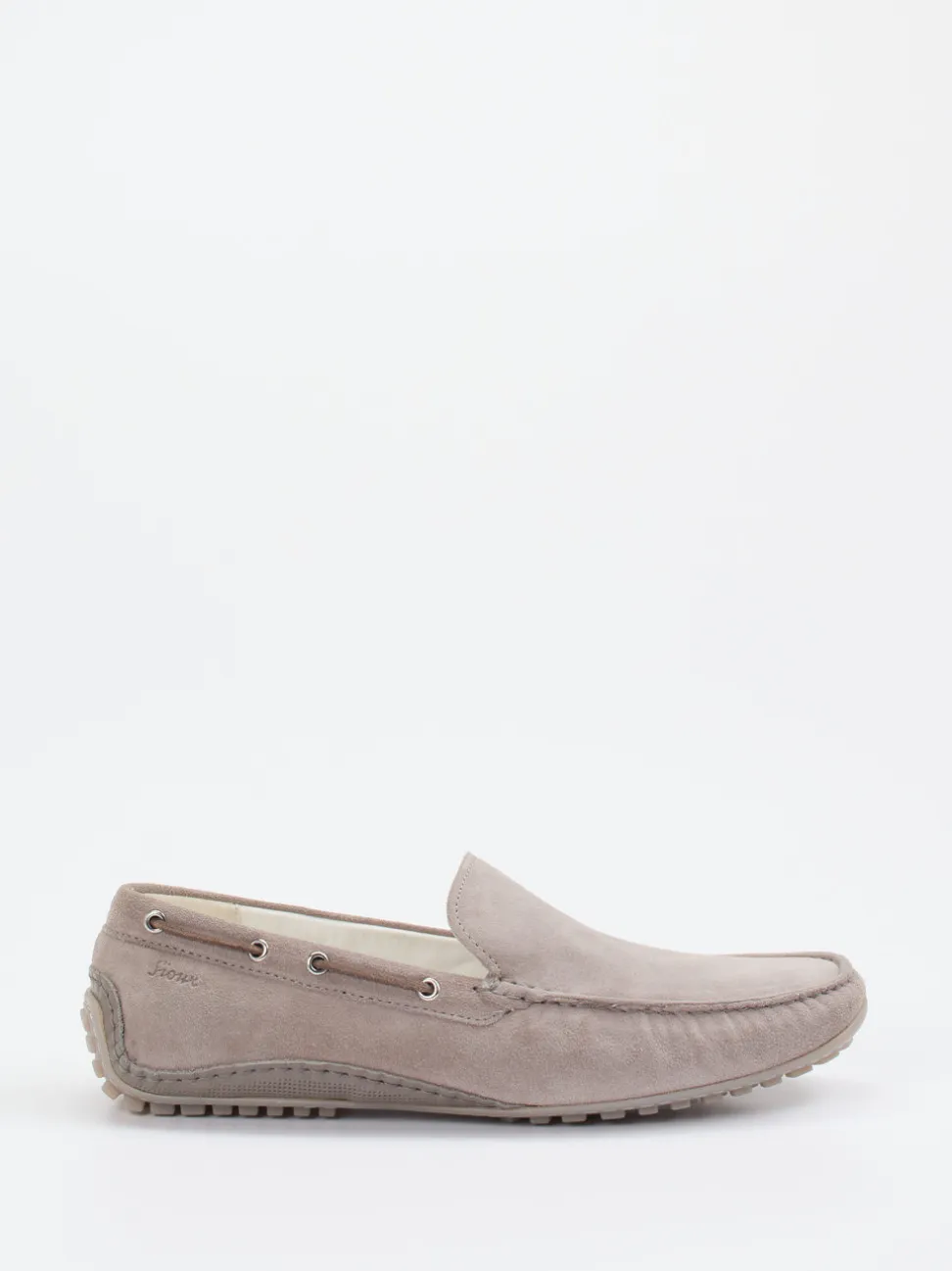 Sioux – Mokassin aus Veloursleder in Taupe