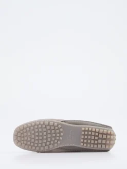 Sioux – Mokassin aus Veloursleder in Taupe
