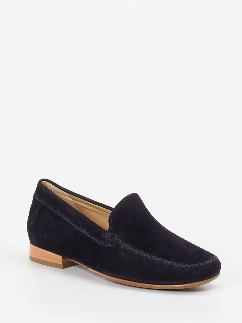 Sioux – Mokassin aus Veloursleder Dunkelblau