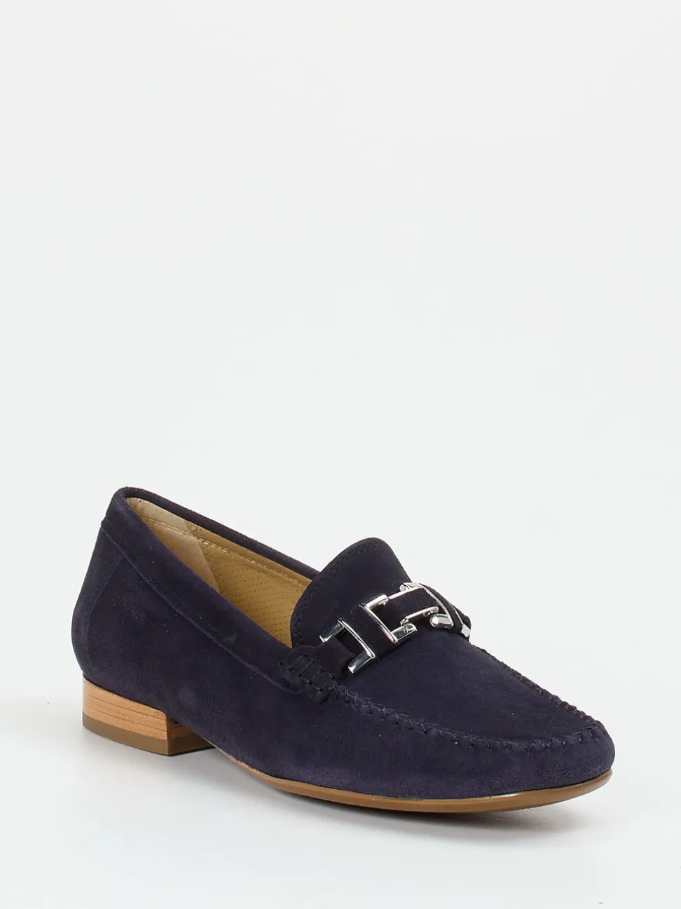 Sioux – Mokassin-Loafer aus Veloursleder Dunkelblau