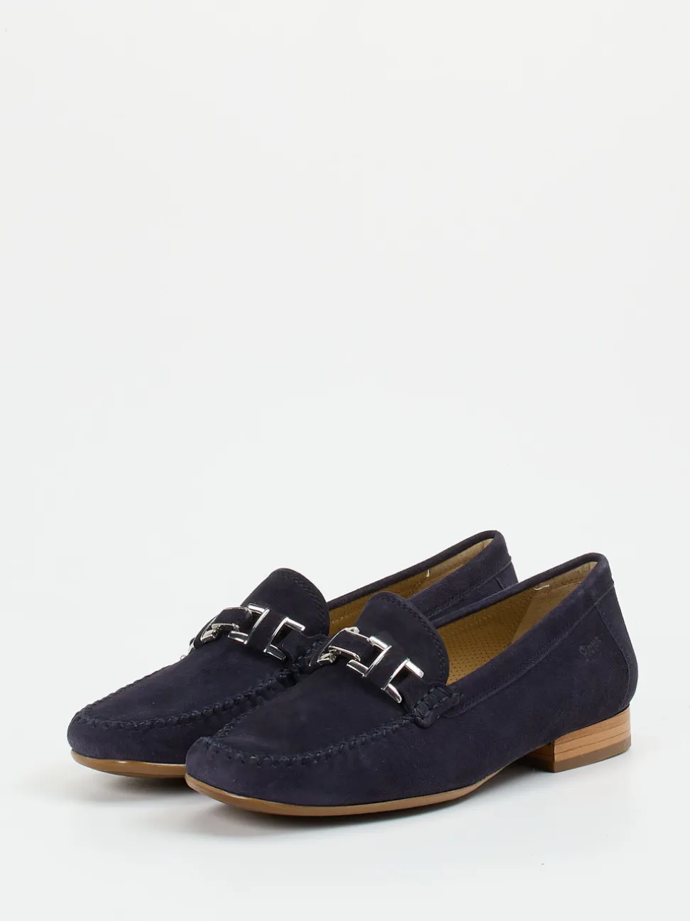 Sioux – Mokassin-Loafer aus Veloursleder Dunkelblau