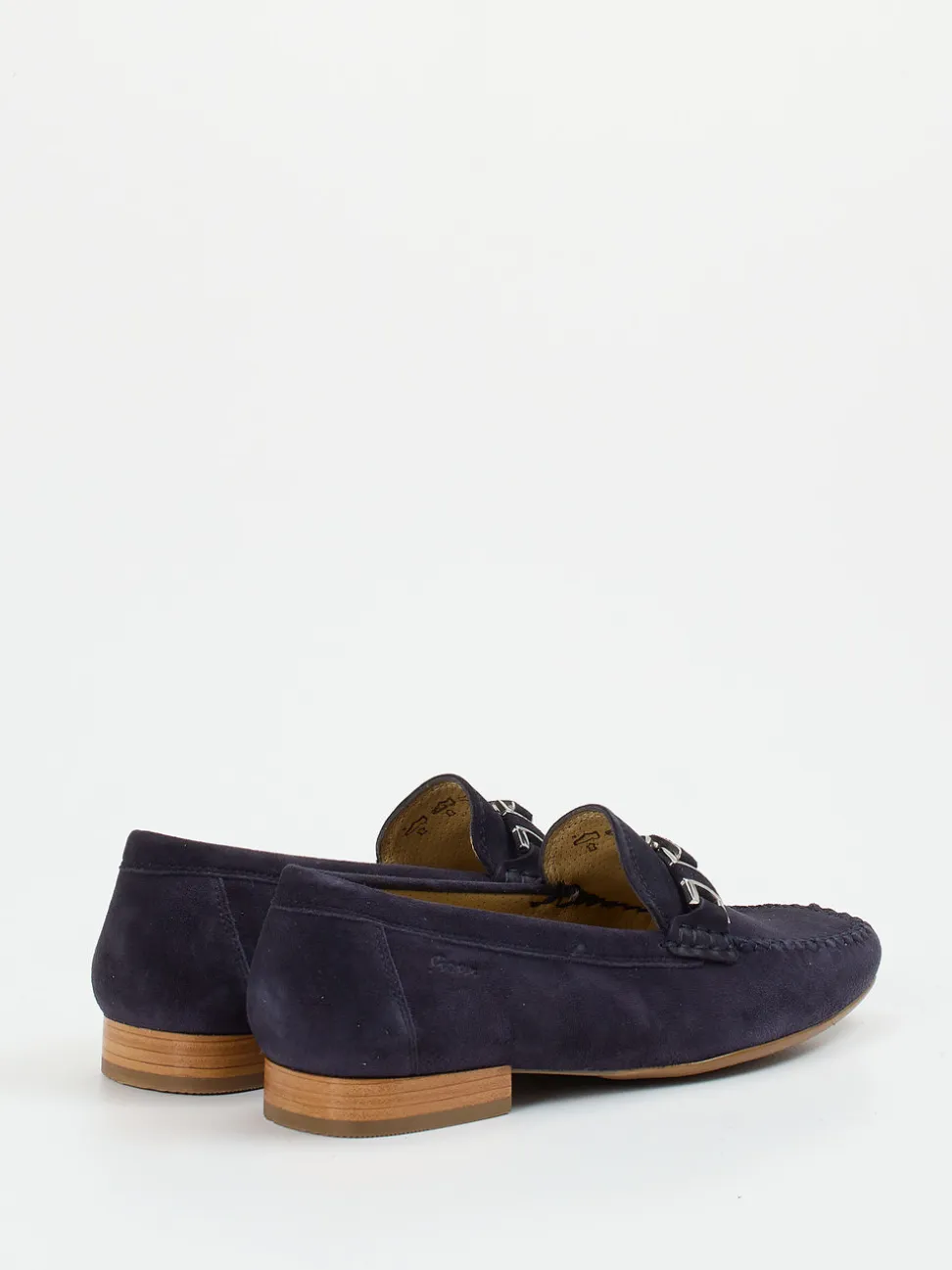 Sioux – Mokassin-Loafer aus Veloursleder Dunkelblau