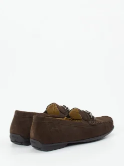 Sioux – Mokassin-Loafer aus Veloursleder Braun