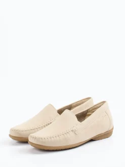 Sioux – Mokassins aus Veloursleder beige
