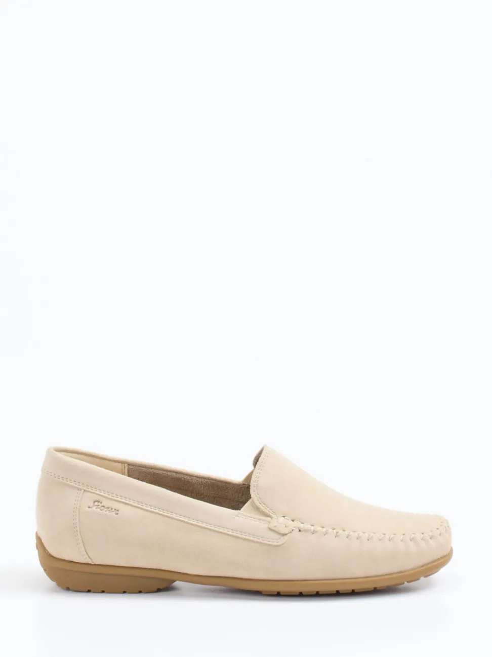 Sioux – Mokassins aus Veloursleder beige