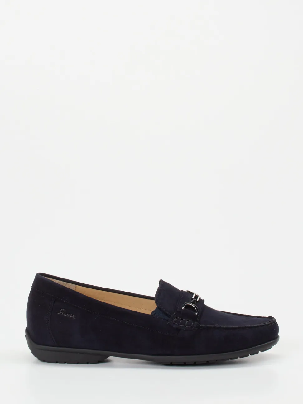 Sioux – Mokassin-Slipper aus Veloursleder Dunkelblau