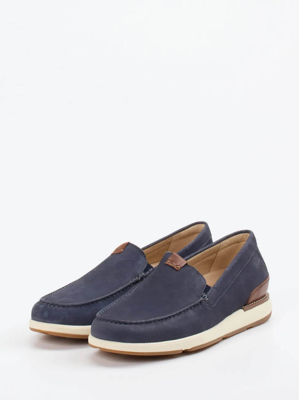 Sioux – Mokassin-Slipper aus Nubukleder dunkelblau