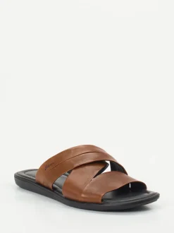 Sioux – Pantolette aus Kalbleder in Braun