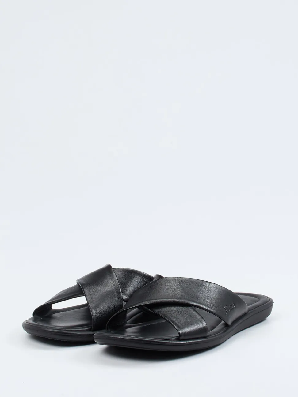 Sioux – Pantolette aus Lammleder in Schwarz