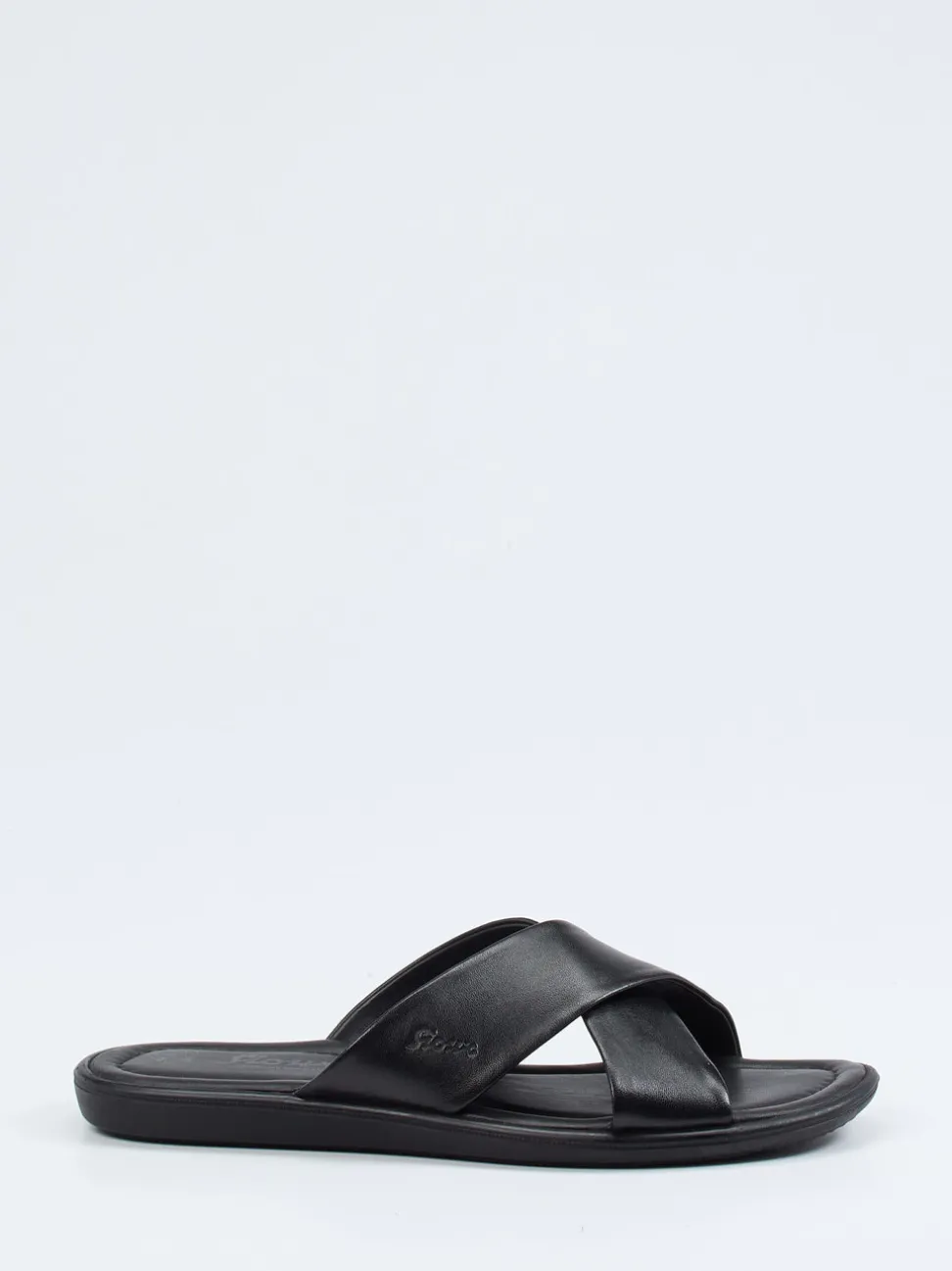 Sioux – Pantolette aus Lammleder in Schwarz