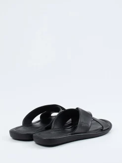 Sioux – Pantolette aus Lammleder in Schwarz
