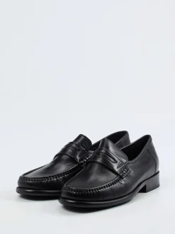 Sioux – Penny Loafer aus Kalbleder Schwarz