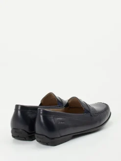Sioux – Penny Loafer aus Kalbleder Dunkelblau