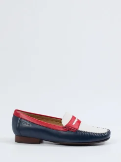 Sioux – Penny Loafer aus Kalbleder im Marine-Look