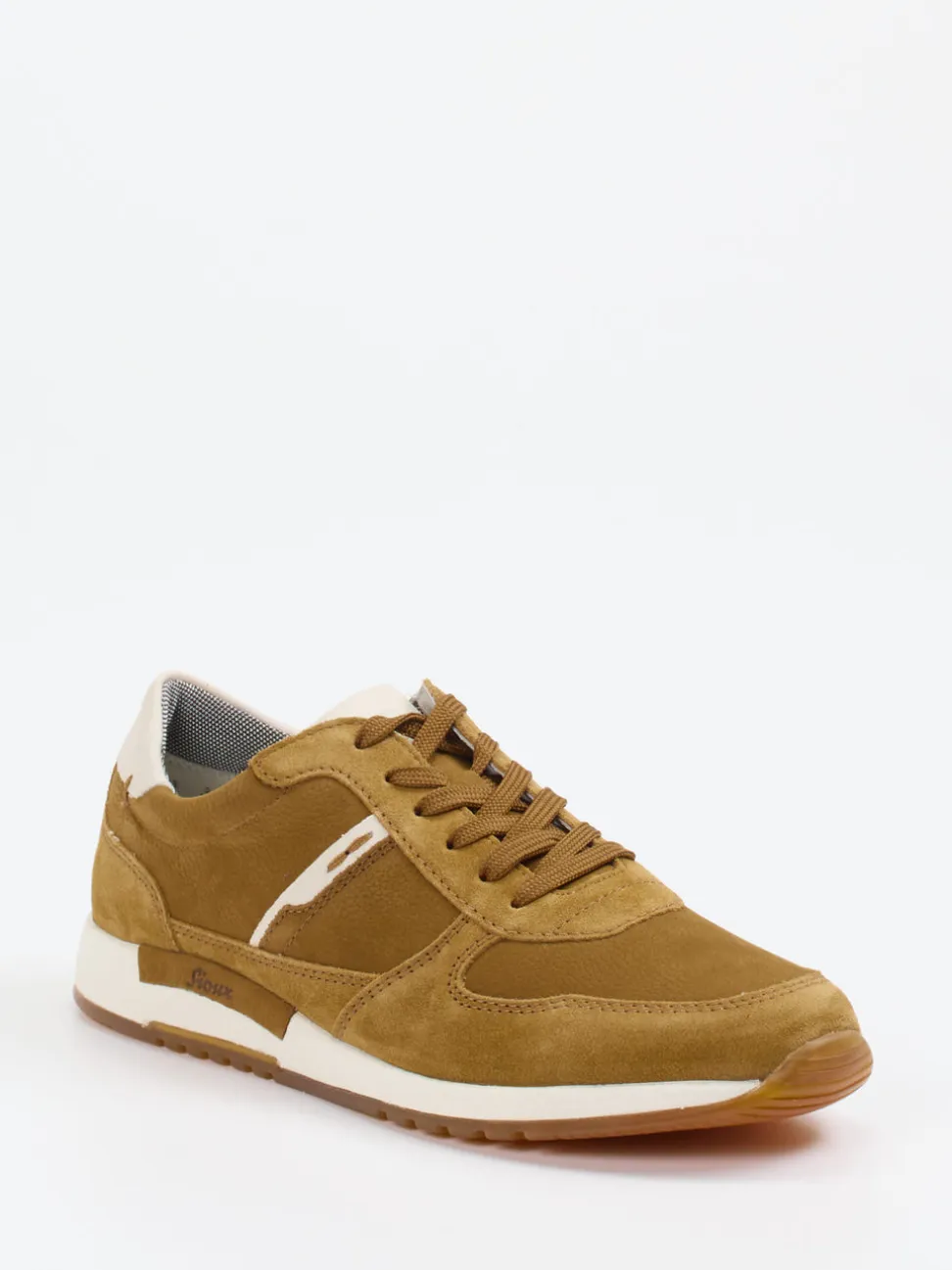 Sioux – Retro-Sneaker aus Veloursleder cognacbraun