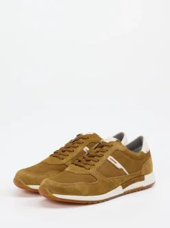 Sioux – Retro-Sneaker aus Veloursleder cognacbraun