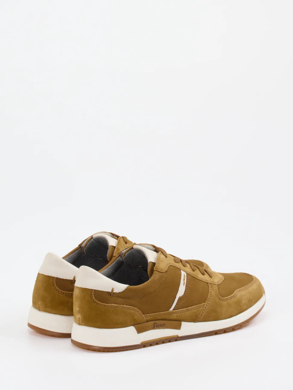 Sioux – Retro-Sneaker aus Veloursleder cognacbraun