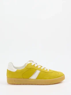 Sioux – Retro-Sneaker aus Veloursleder Senfgelb