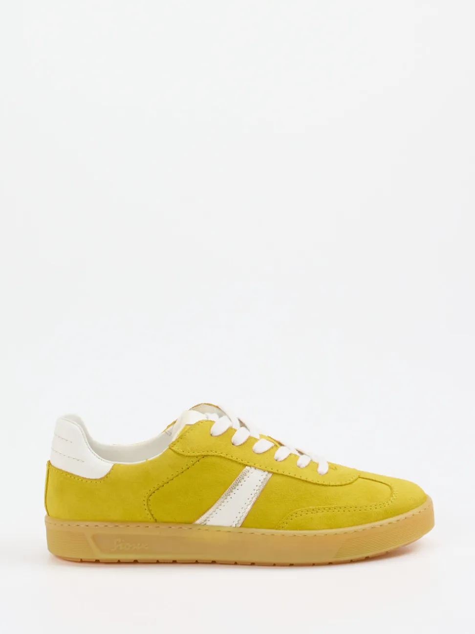 Sioux – Retro-Sneaker aus Veloursleder Senfgelb