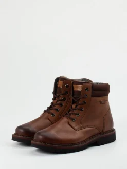 Sioux – Schnürboots aus Fettleder mittelbraun