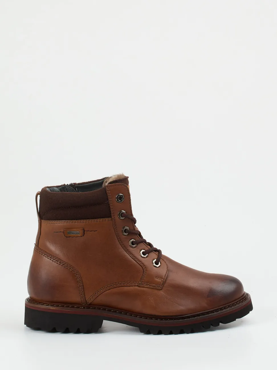 Sioux – Schnürboots aus Fettleder mittelbraun