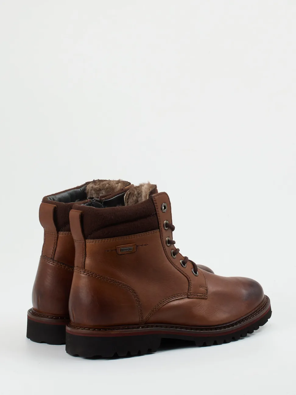 Sioux – Schnürboots aus Fettleder mittelbraun