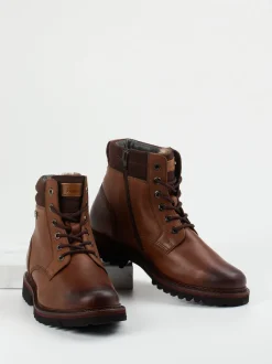 Sioux – Schnürboots aus Fettleder mittelbraun