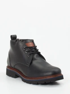 Sioux – Schnürboots aus Fettleder schwarz