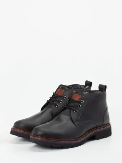 Sioux – Schnürboots aus Fettleder schwarz