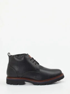 Sioux – Schnürboots aus Fettleder schwarz