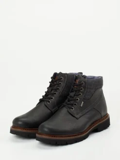 Sioux – Schnürboots aus Glattleder anthrazit