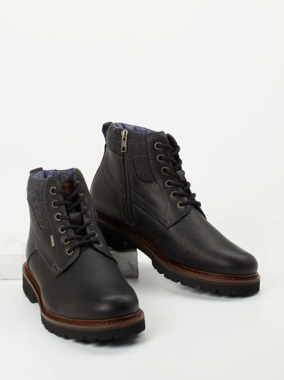 Sioux – Schnürboots aus Glattleder anthrazit