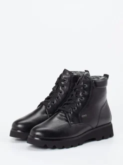 Sioux – Schnürboots aus Kalbleder schwarz