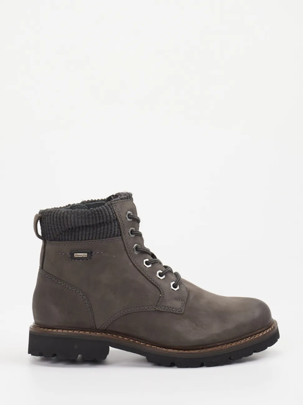 Sioux – Schnürboots aus Nubukleder Anthrazitgrau
