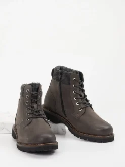 Sioux – Schnürboots aus Nubukleder Anthrazitgrau