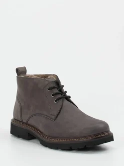 Sioux – Schnürboots aus Nubukleder Anthrazit