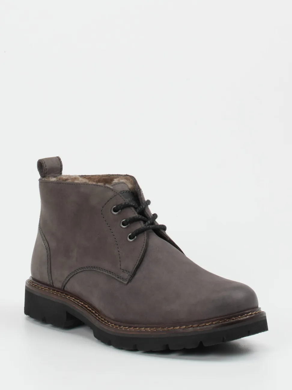 Sioux – Schnürboots aus Nubukleder Anthrazit