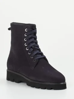 Sioux – Schnürboots aus Nubukleder Dunkelblau