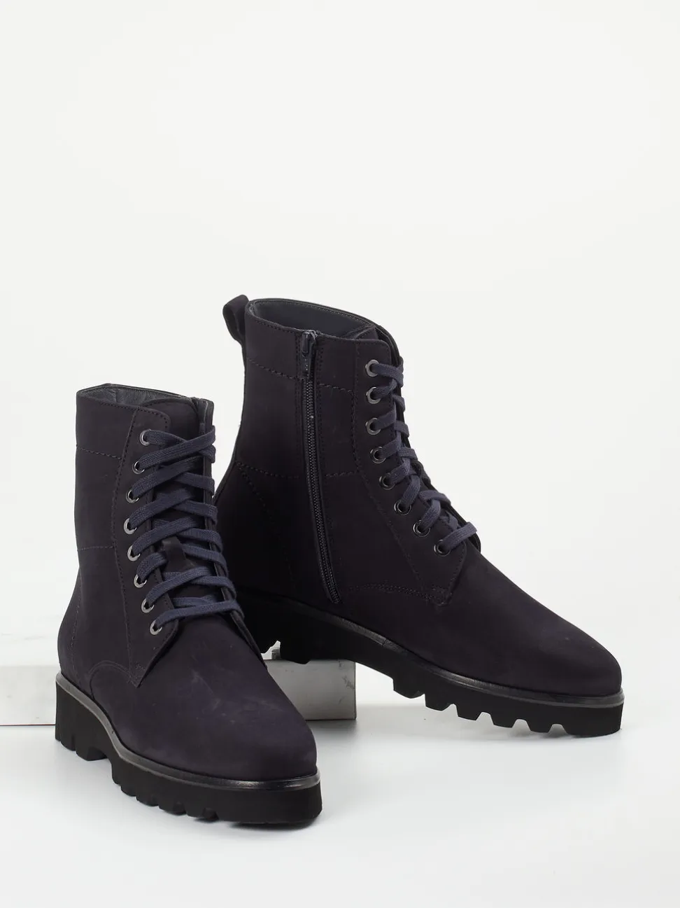 Sioux – Schnürboots aus Nubukleder Dunkelblau