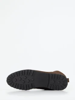 Sioux – Schnürboots aus Veloursleder dunkelbraun
